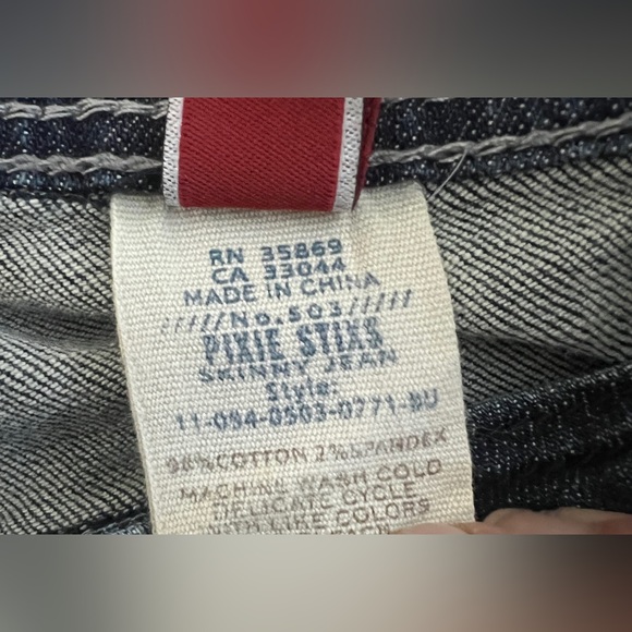 STETSON #503 PIXIE STIXS Skinny Denim Jeans With The S Back Pockets Size 4 30x32 - Picture 9 of 10